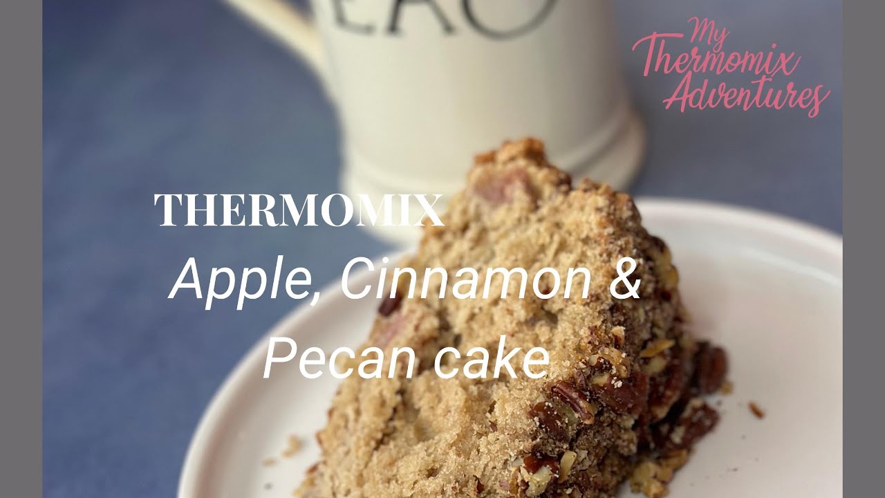 Thermomix Apple, Cinnamon, Pecan cake