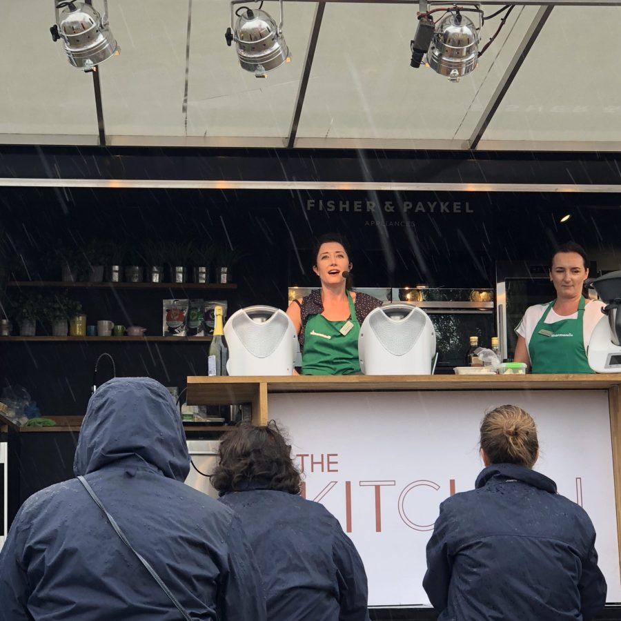 Kels presenting thermomix at Sea food festival