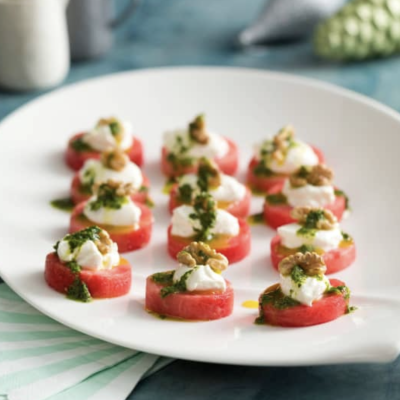 Thermomix watermelon canapé