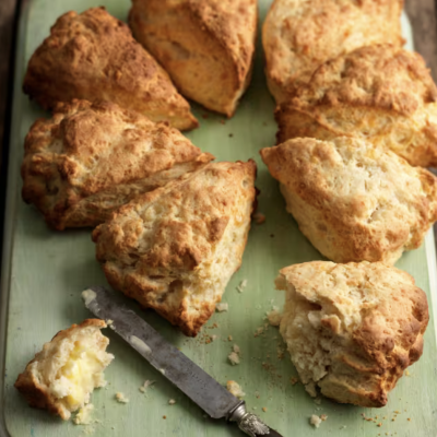 Thermomix triangle cheese scones